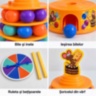 Joc de îndemânare Tumbling Cake cu bile colorate