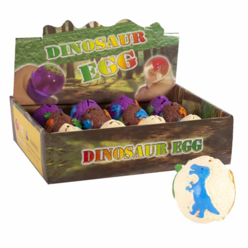 Ou din Cauciuc Squish Ball cu Dinozaur