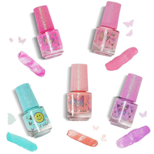 Set Lacuri de Unghii Non-Toxice pentru Copii, 5 Culori