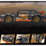 Mașină Supercar Mecanică cu Funcție Pull-Back, Set de 520 Piese