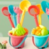 Set Jucării de Plajă cu Găletușă și Unelte Colorate (culoare aleatorie)