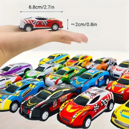 Set 25 Mașinuțe Metalice cu Mecanism Pull-Back – Modele Sport și Graffiti 