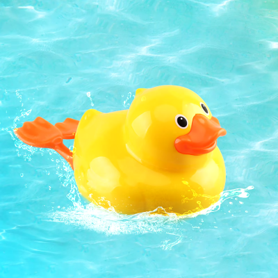 Rața jucărie pentru baie cu înot automat | image