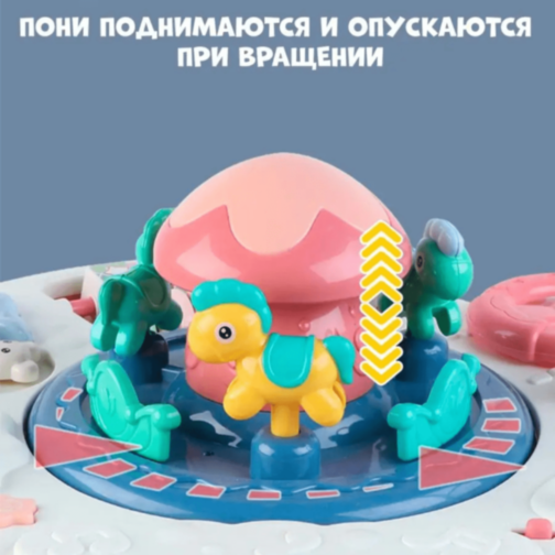 Măsuță Interactivă 8 în 1 pentru Bebeluși cu Lumină, Muzică și Activități Educative