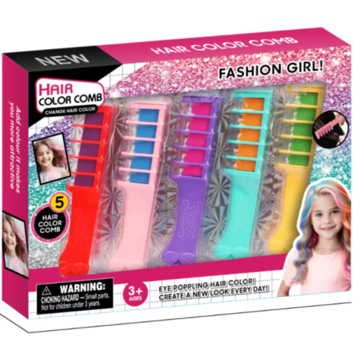 Crete pentru Vopsit Șuvițe - Set de 5 Culori Fashion Girl