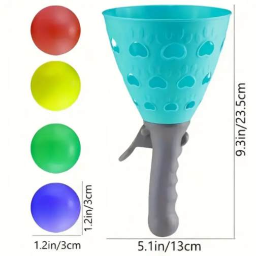 Set Joc Interactiv cu Coșuri de Prindere și Mingi Colorate (culoare aleatorie)