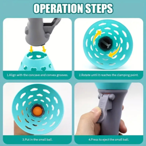 Set Joc Interactiv cu Coșuri de Prindere și Mingi Colorate (culoare aleatorie)