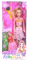 Barbie cu 2 Ținute, Pălărie și Oglindă