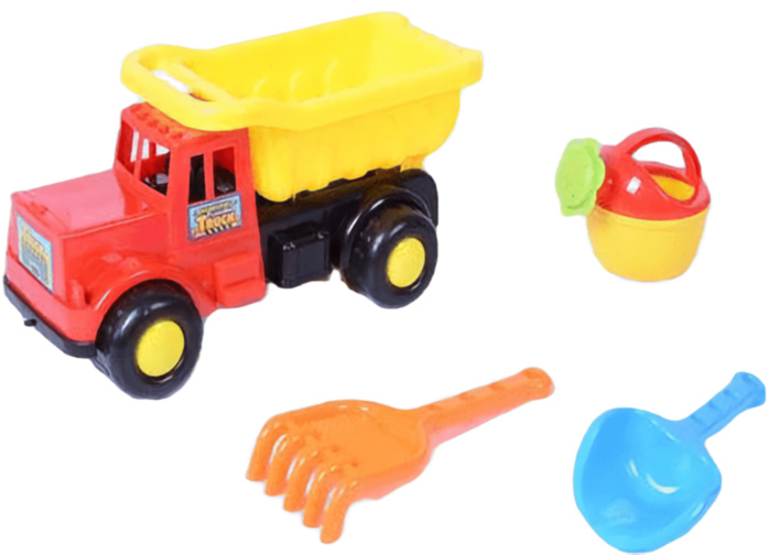 Camion cu 3 Accesorii de Nisip, 33cm 