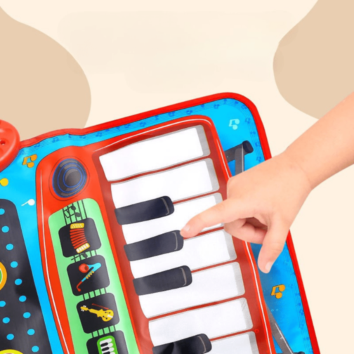 Covoraș Muzical cu Pian și Set de Tobă pentru Copii