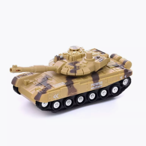 Tanc Militar de Jucărie cu Fricțiune și Sunete
