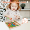 Joc Educativ Montessori din Lemn – Recolta de Morcovi cu Litere și Cifre