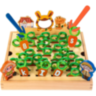 Joc Educativ Montessori din Lemn – Recolta de Morcovi cu Litere și Cifre