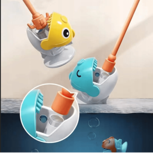 Joc de Pescuit Electric cu 45 Pești și 4 Undițe