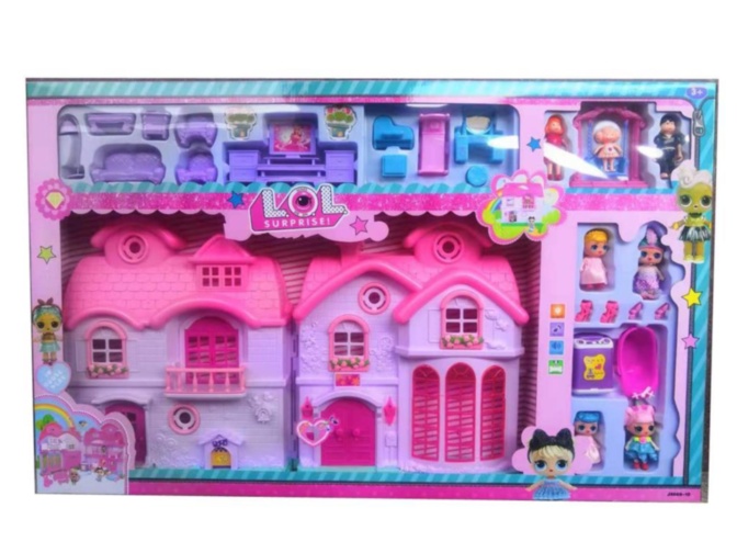 Mega Căsuța LOL Pliabilă cu Figurine și Mobilă
