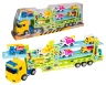 Mega Camion cu Trailer și 7 Buldozere, 64cm