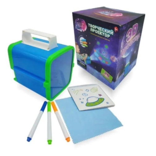 Proiector 3D creativ cu markere și șabloane spațiale