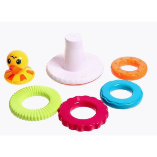 Turn stivuibil cu inele și rață educativă