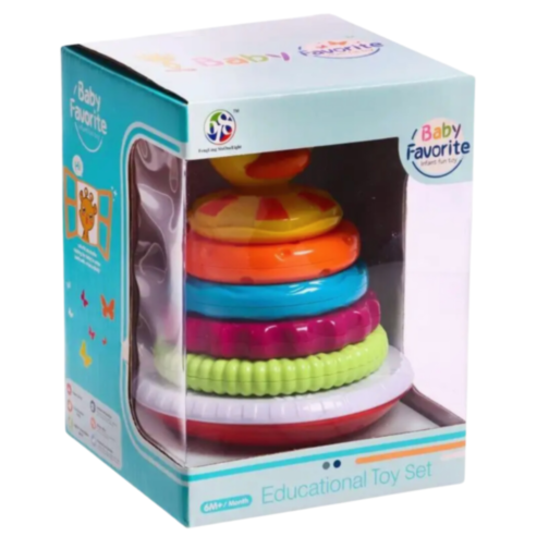 Turn stivuibil cu inele și rață educativă