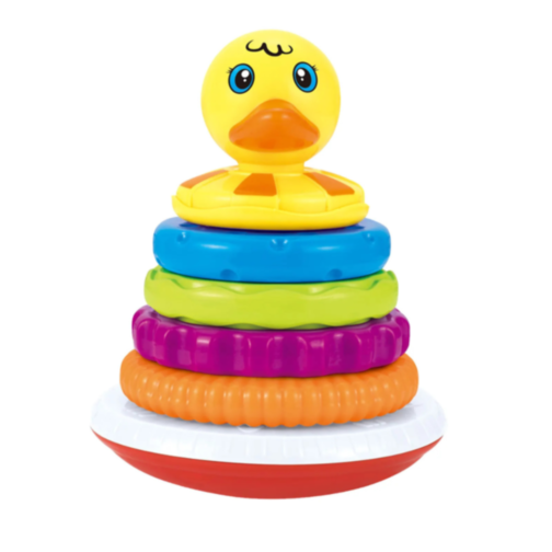 Turn stivuibil cu inele și rață educativă