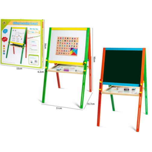 Tablă Multifuncțională Colorată cu Două Fețe – Educație și Creativitate
