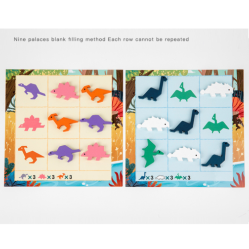 Joc Educativ Rainbow Dinosaur – Logică Matematică și Sortare