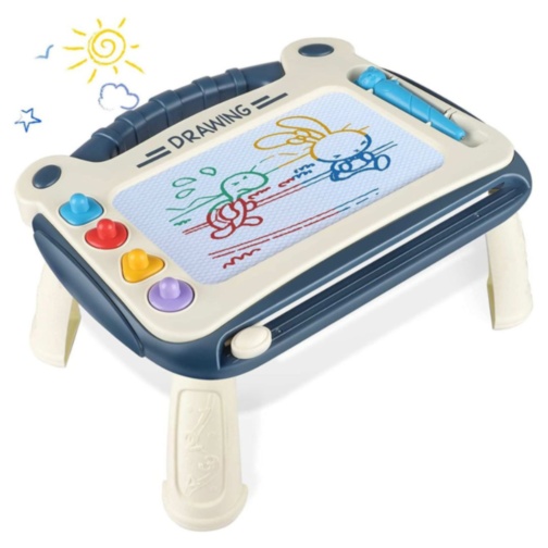 Masă magnetică desen copii cu ștampile și picioare (culoare aleatorie)