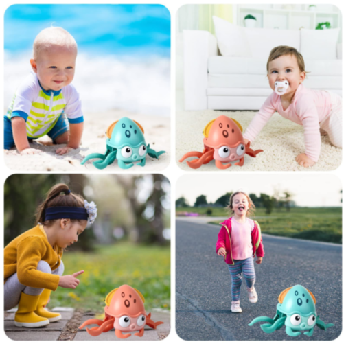 Caracatița Interactivă cu Lumini și Mișcare (culoare aleatorie)