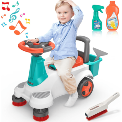 Mașinuță Ride-On de Curățenie cu Accesorii Interactive | image