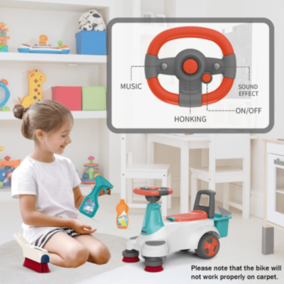 Mașinuță Ride-On de Curățenie cu Accesorii Interactive | image