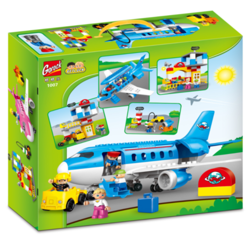 Set de Construcție Avion și Aeroport cu Mini-Figurine pentru Joacă Creativă