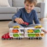 Camion transportor de jucărie cu 9 vehicule incluse