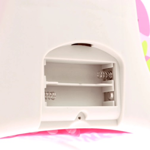 Pătuț Tip Leagăn cu Baldachin, Vibrații și Jucării Suspendate – Roz