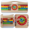 Tablă Educativă Pliabilă din Lemn | Design Pisicuță, Suprafață Dublă Magnetică și Creta