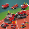 Set de Construcție Echipa de Curse 6 în 1 – 1000 Piese