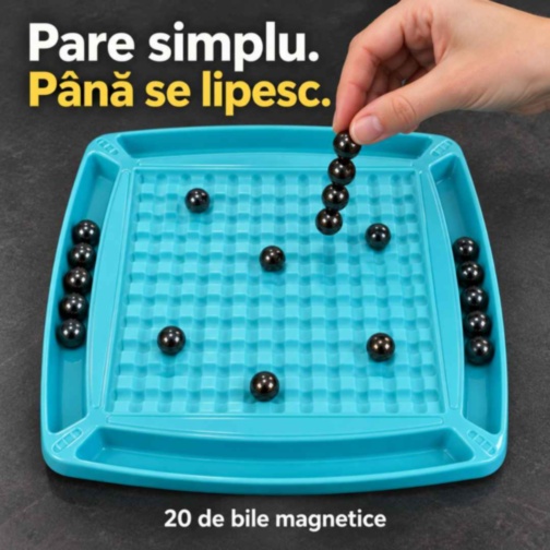 Joc de strategie cu 20 de bile magnetice