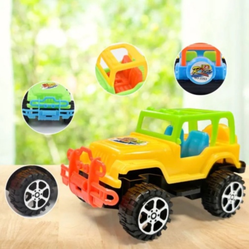 1buc. Mașinuță off-road pentru copii, jeep de jucărie colorat (culoare aleatorie)