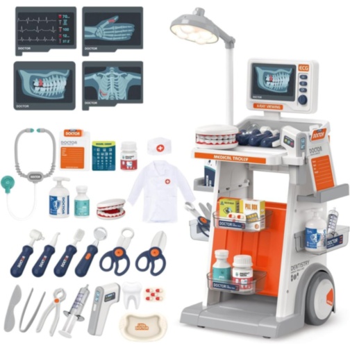 Set doctor pentru copii cu cărucior medical