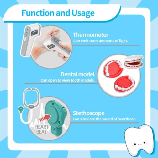 Set doctor pentru copii cu cărucior medical