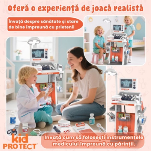 Set doctor pentru copii cu cărucior medical