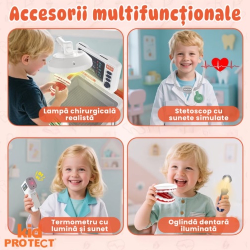 Set doctor pentru copii cu cărucior medical