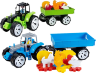 Tractor cu Remorcă și Animale, 58cm 