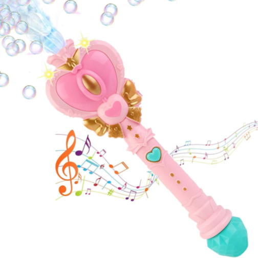 Baghetă magică cu bule și lumini