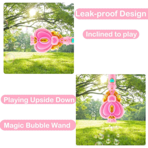 Baghetă magică cu bule și lumini