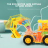 Excavator Mecanic Transparent cu Efecte Luminoase și Sunete