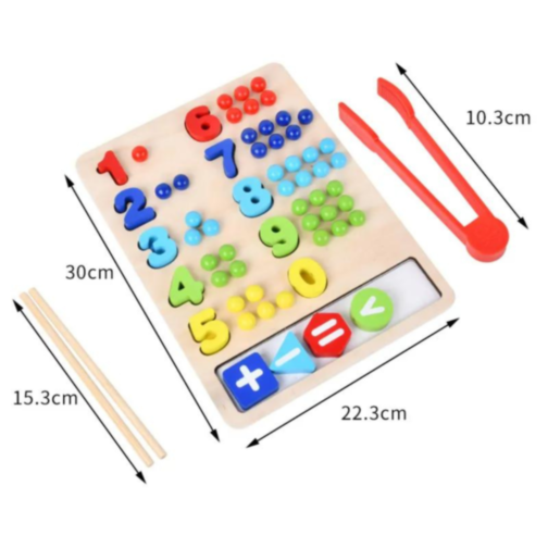 Set educativ lemn - Numere și culori