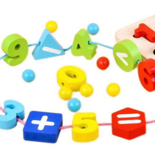 Set educativ lemn - Numere și culori