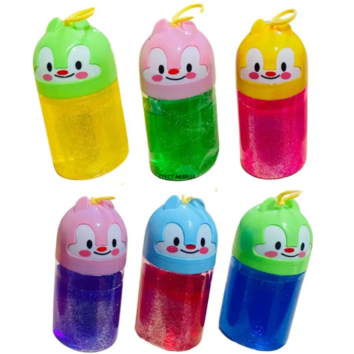12 buc. Set Slime Cristal Colorat cu Figurine Drăguțe