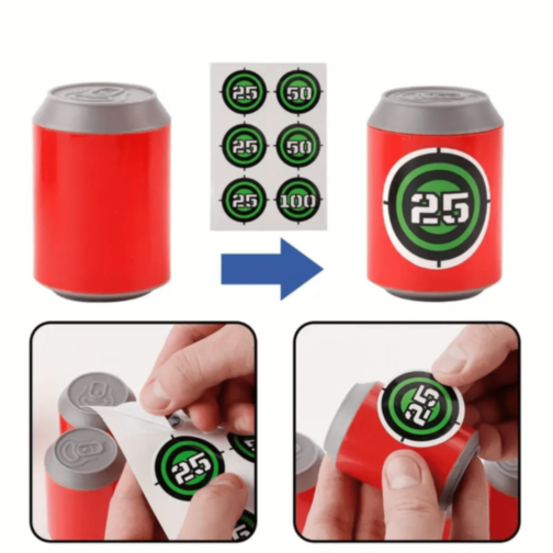 Set Tir cu Arcul și Ținte – Lansator cu Bile Moi Colorate (culoare aleatorie)