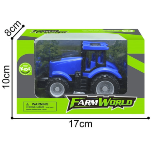 1buc. Tractor Jucărie Farm World Plastic Rezistent cu Roți Mari (culoare aleatorie)
